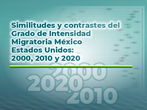 Similitudes y contrastes del Grado de Intensidad Migratoria Mxico Estados Unidos: 2000, 2010 y 2020